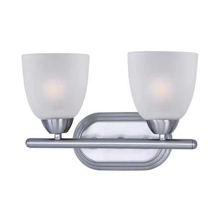 Axis 2-Light 13 Wide Polished Chrome Vanity Light